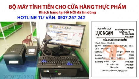 BỘ MÁY TÍNH TIỀN CHO CỬA HÀNG THỰC PHẨM