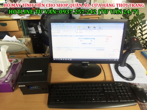 BỘ MÁY TÍNH TIỀN CHO SHOP QUẦN ÁO, CỬA HÀNG THỜI TRANG