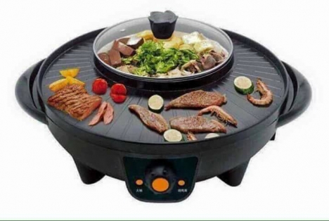 Bếp lẩu nướng tròn 2in1 giá rẻ Magic