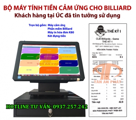 BỘ MÁY TÍNH TIỀN CẢM ỨNG CHO KARAOKE, BIDA