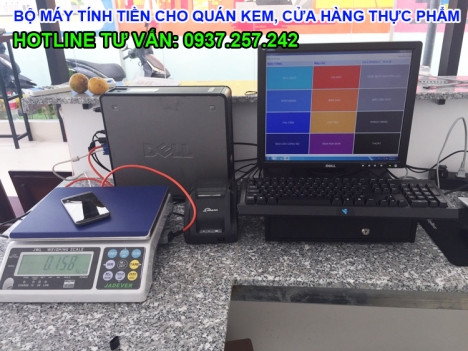 BỘ MÁY TÍNH TIỀN CHO QUÁN KEM, CỬA HÀNG THỰC PHẨM