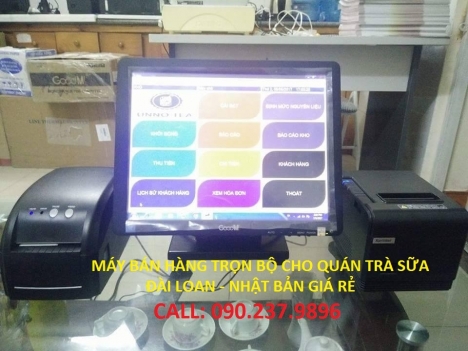 Máy tính tiền pos cho quán trà sữa giá rẻ tại Phú Quốc