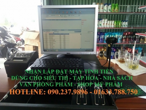 Máy tính tiền trọn bộ cho shop giá rẻ tại Tây Ninh-Long An