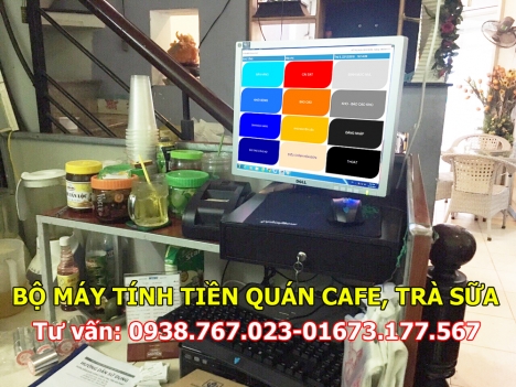 Trọn bộ thiết bị quản lý tính tiền quán café, trà sữa