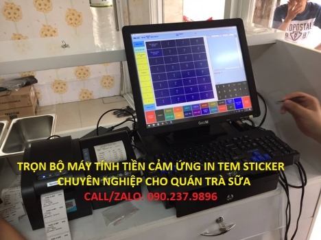 Bán máy tính tiền sử dụng cho quán trà sữa tại Mỹ Tho