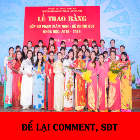 Tuyển sinh hệ chính quy sư phạm mầm non, văn bằng 2.