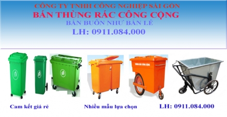 Mua bán thùng rác – xe gom rác giá rẻ nhất tại Cần Thơ