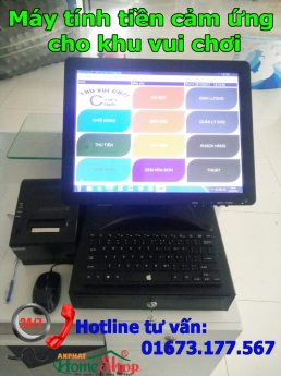 Máy tính tiền cảm ứng cho khu vui chơi, bida tại Vũng Tàu-Bình Dương