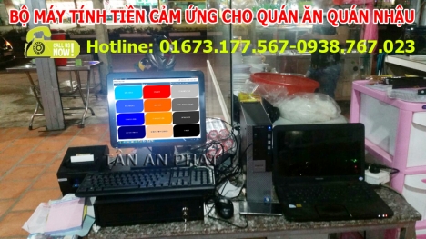 Trọn bộ máy tính tiền quán ăn, quán nhậu tại Vũng Tàu-Bình Dương