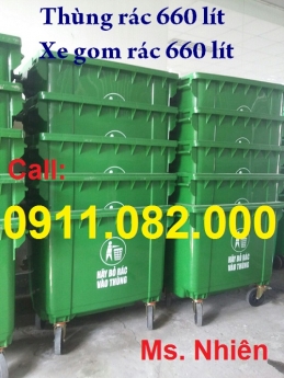 Nhà phân phối thùng rác 120 lít, 240 lít giá rẻ- xe đẩy rác 660 lít