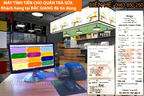 Bán máy tính tiền cho quán trà sữa giá rẻ nhất