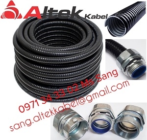 Đầu nối ống ruột gà thép bọc nhựa - Khớp nối ống mềm