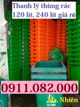 Thùng rác 120 lít giá rẻ quận 7- thùng rác siêu rẻ