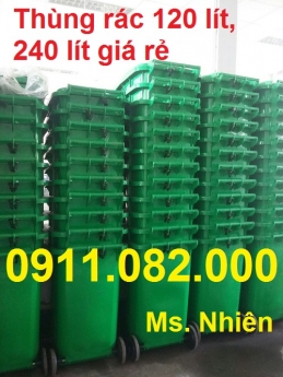 Thùng rác 120 lít giá rẻ quận 7- thùng rác siêu rẻ