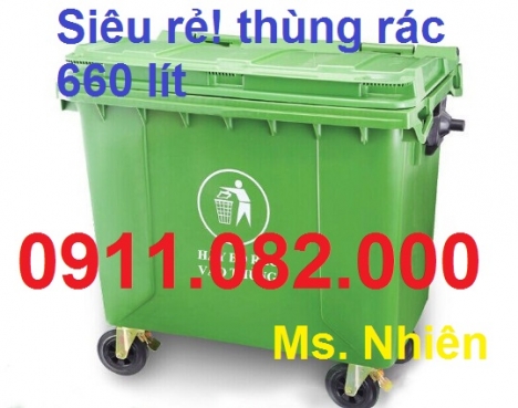 Thùng rác 120 lít giá rẻ quận 7- thùng rác siêu rẻ