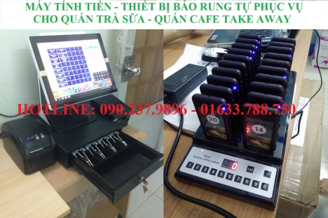 Bán thiết bị tự phục vụ không dây giá rẻ giống highlands coffee