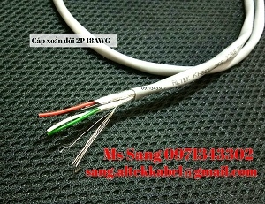Cáp xoắn đôi - Cáp âm thanh chống nhiễu - Dây tín hiệu điều khiển - Cáp RS485 - Cáp 22AWG