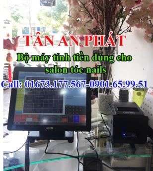 MÁY TÍNH TIỀN SALON TÓC-NAILS TẠI ĐỒNG THÁP-AN GIANG