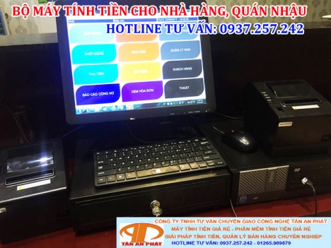 Bộ máy tính tiền cho quán nhậu lắp đặt tận nơi tại Vĩnh Long