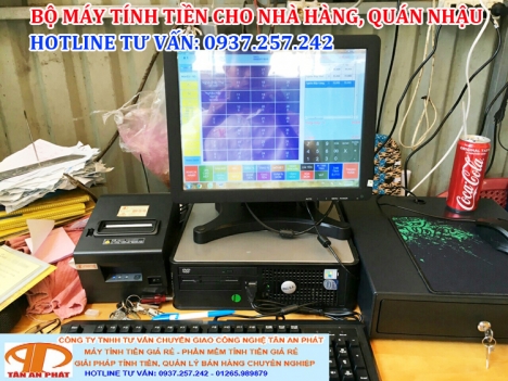 Bộ máy tính tiền cho quán nhậu lắp đặt tận nơi tại Vĩnh Long
