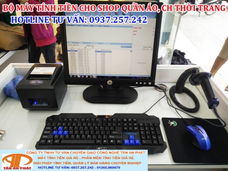 Bộ máy tính tiền cho shop lắp đặt tận nơi tại Vĩnh Long