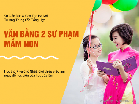 Tuyển sinh trung cấp sư phạm mầm non, học 10 tháng