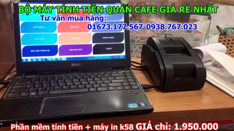 Máy tính tiền giá rẻ cho quán nhậu tại Bạc Liêu