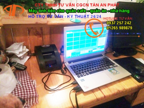 Máy tính tiền cho quán cafe tại Bình Dương