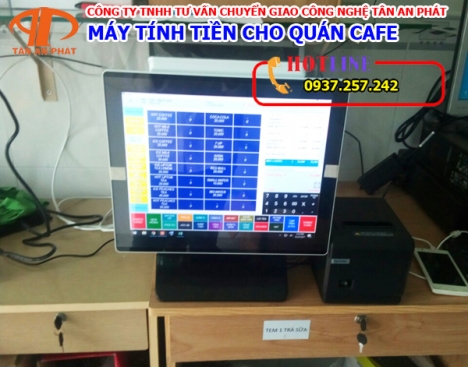 Máy tính tiền cho quán cafe tại Bến Tre