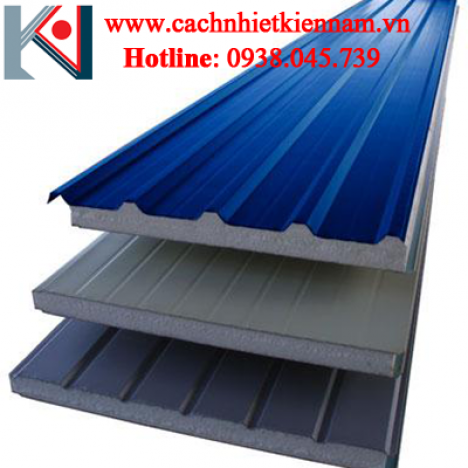 tôn pu cách âm cách,tôn panel mái cách nhiệt  kiến nam