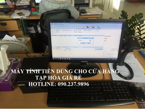 Máy tính tiền trọn bộ cho siêu thị mini, shop, tạp hóa tại Bạc Liêu