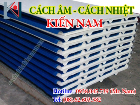 tôn pu cách âm cách,tôn panel mái cách nhiệt  kiến nam