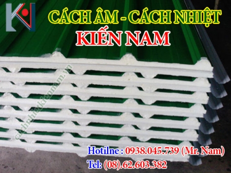 tôn pu cách âm cách,tôn panel mái cách nhiệt  kiến nam