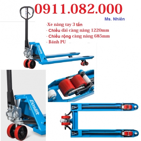 Bán xe nâng tay thấp 3 tấn giá rẻ đồng nai