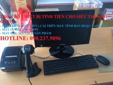 Lắp đặt máy tính tiền cho siêu thị mini, shop tại Sóc Trăng