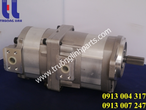 Bơm thủy lực bánh răng máy xúc lật Komatsu WA300-1 WA320-1, P/N 705-51-20140
