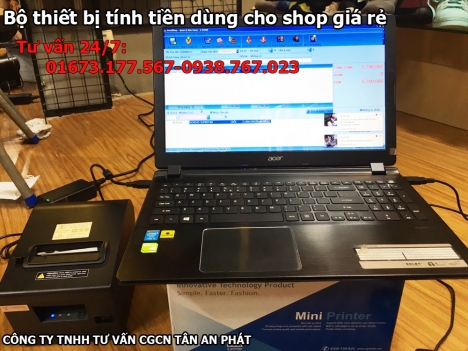 Bán máy tính tiền cho siêu thị mini, cửa hàng tự chọn