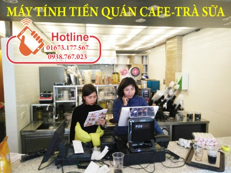 Trọn bộ máy tính tiền cảm ứng cho quán trà sữa
