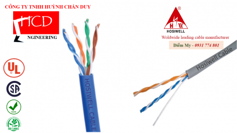 Hosiwell Dây cáp mạng mềm Cat.6 UTP LSZH