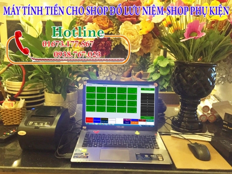 Bán máy tính tiền cho shop đồ phụ kiện- đồ lưu niệm