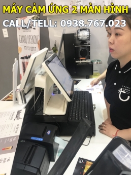 Trọn bộ máy tính tiền cảm ứng 2 màn hình