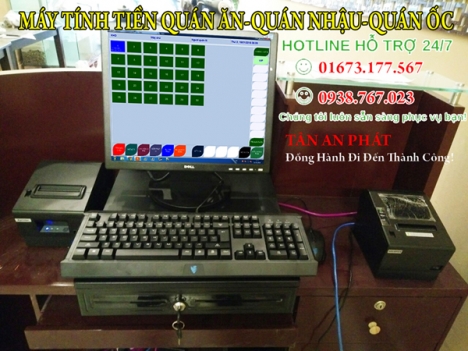 Trọn bộ máy tính tiền cho quán nhậu-quán ăn