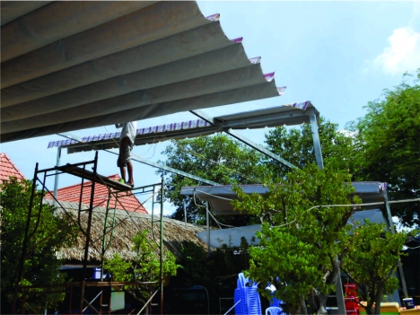 Bạt tự cuốn  - vừa đẹp - vừa tiện lợi