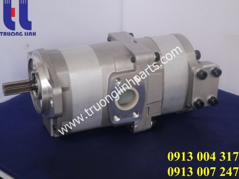 Bơm thủy lực bánh răng máy xúc lật Komatsu WA300-1 WA320-1, P/N 705-51-20140