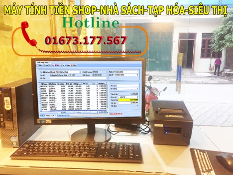Bán trọn bộ máy tính tiền cho shop thời trang