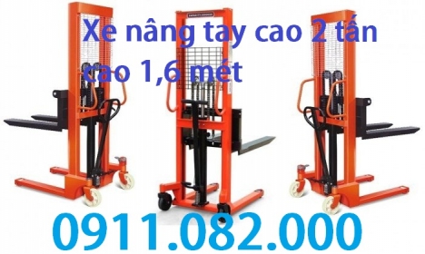 Cung cấp xe nâng tay cao 1,5 tấn- 2 mét giá rẻ- xe nâng tay cao giá thấp