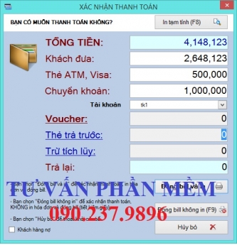 Phần mềm tính tiền quản lý qua điện thoại cho shop thời trang, siêu thị, tạp hóa, vpp, nhà sách...