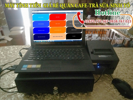 Máy bán hàng quản lý thu chi cho quán cafe