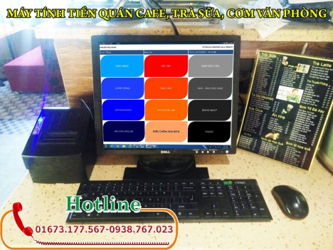 Máy bán hàng quản lý thu chi cho quán cafe