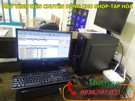 Máy bán hàng quản lý thu chi siêu thị, tạp hóa